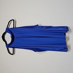 The Limited cobalt blue sleeveless top with tie at the back of the neck SZ 3XL